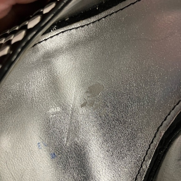 Marc Fisher Black White Pumps Stilettos Checkerboard Faux Patent Leather Size 9 - Picture 7 of 7